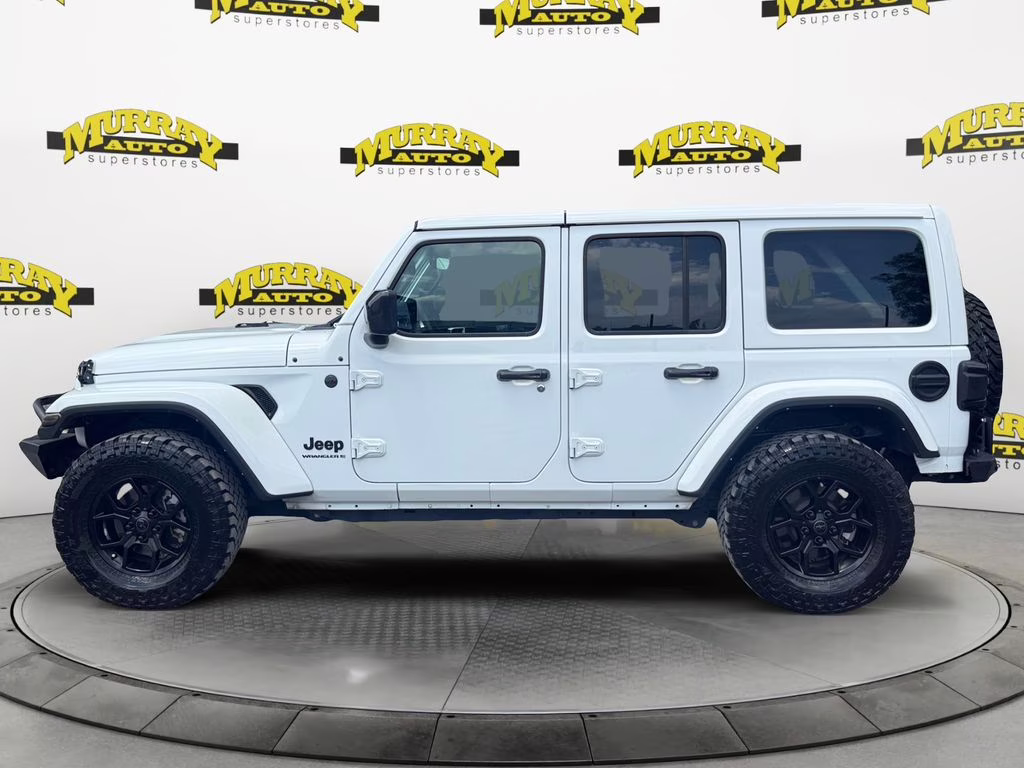 2023 Bright White Clearcoat Jeep Wrangler Altitude 4X4 SUV