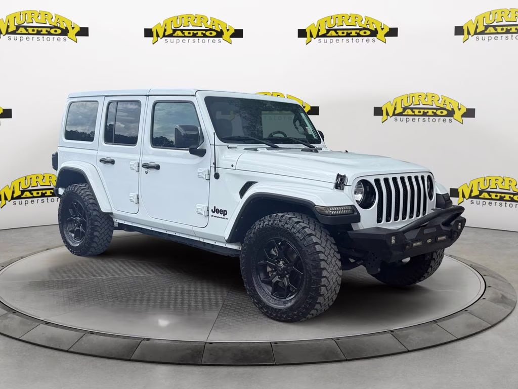 2023 Bright White Clearcoat Jeep Wrangler Altitude 4X4 SUV