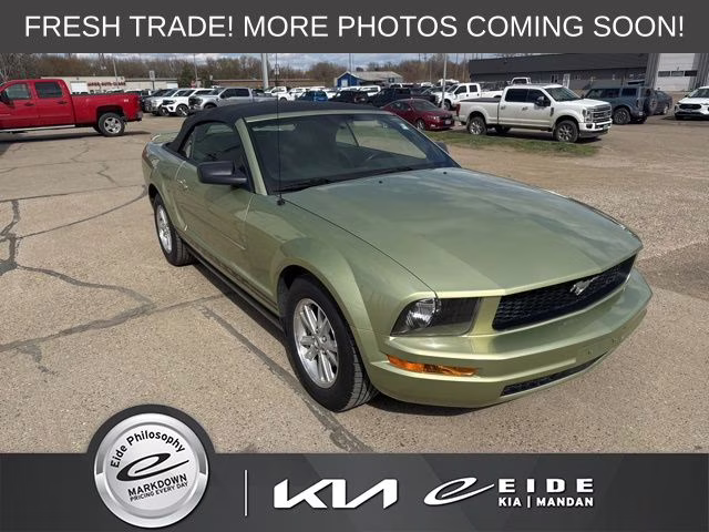 2006 Light Green Ford Mustang V6 RWD Convertible