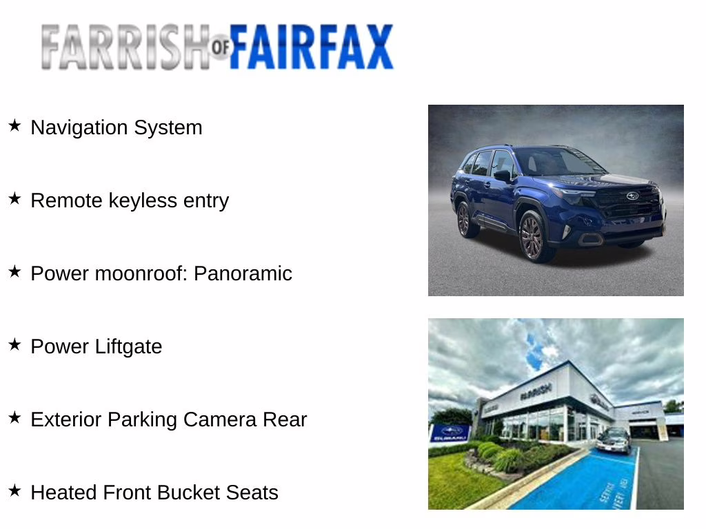2026 Sapphire Blue Pearl Subaru Forester Sport Hybrid AWD SUV