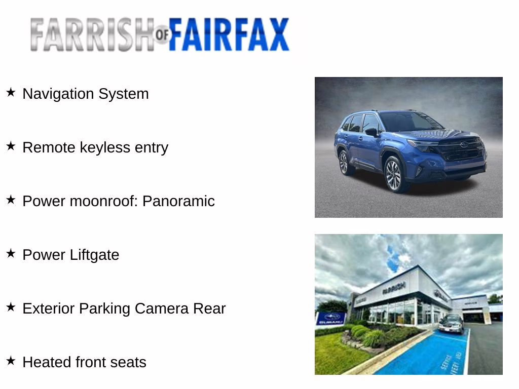 2026 Daybreak Blue Pearl Subaru Forester Touring Hybrid AWD SUV