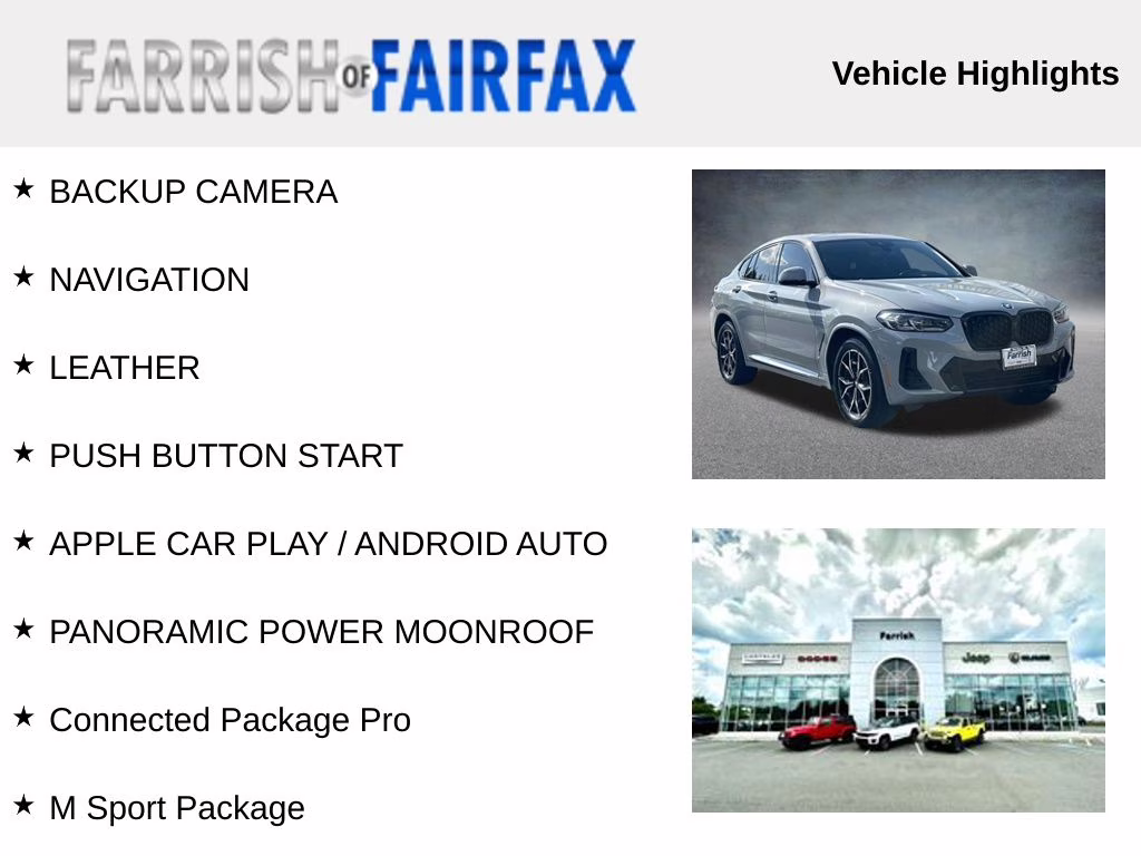 2022 Brooklyn Gray Metallic BMW X4 xDrive30i AWD SUV