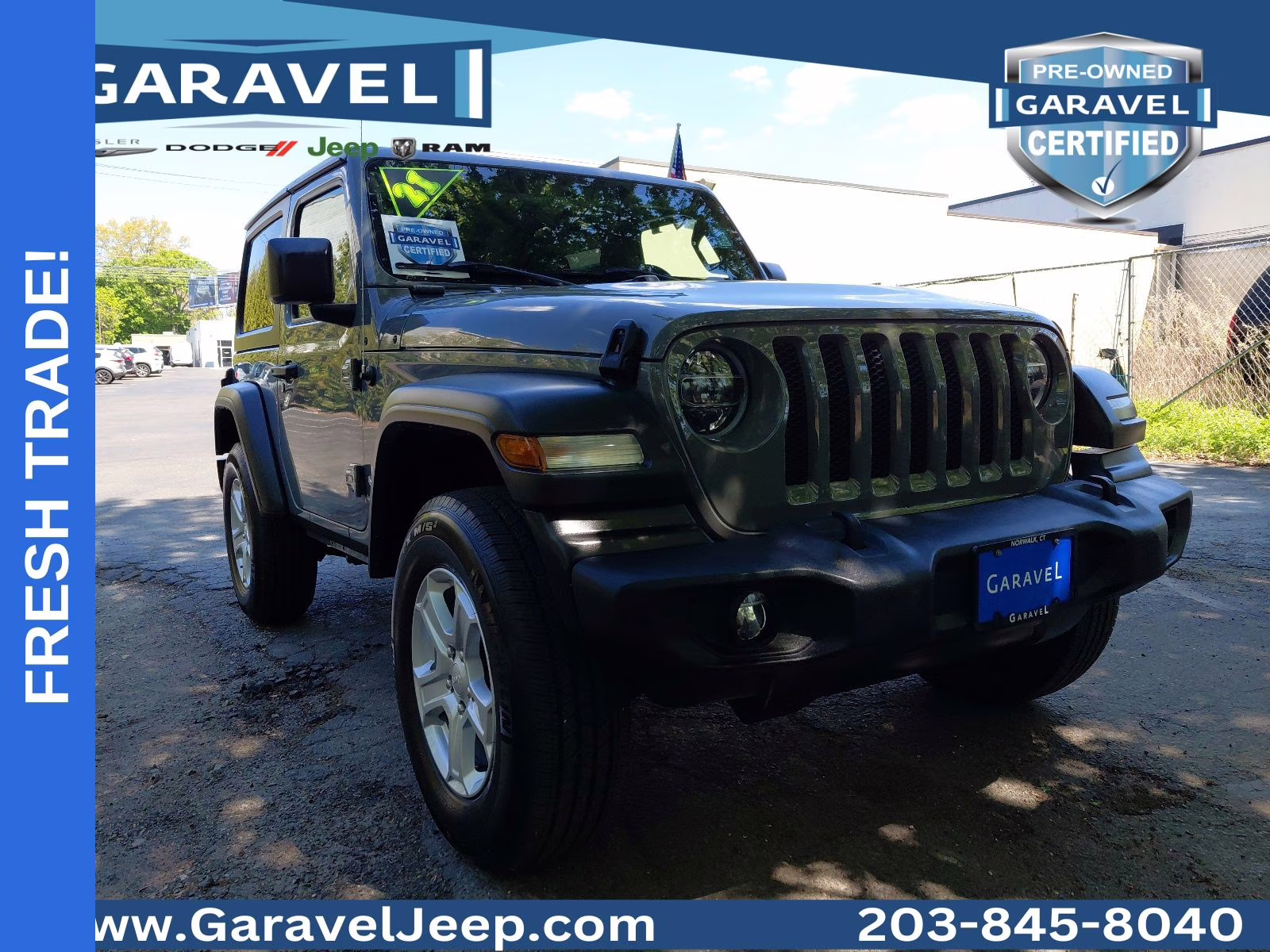 2021 Sting-Gray Clearcoat Jeep Wrangler Sport S 4X4 SUV