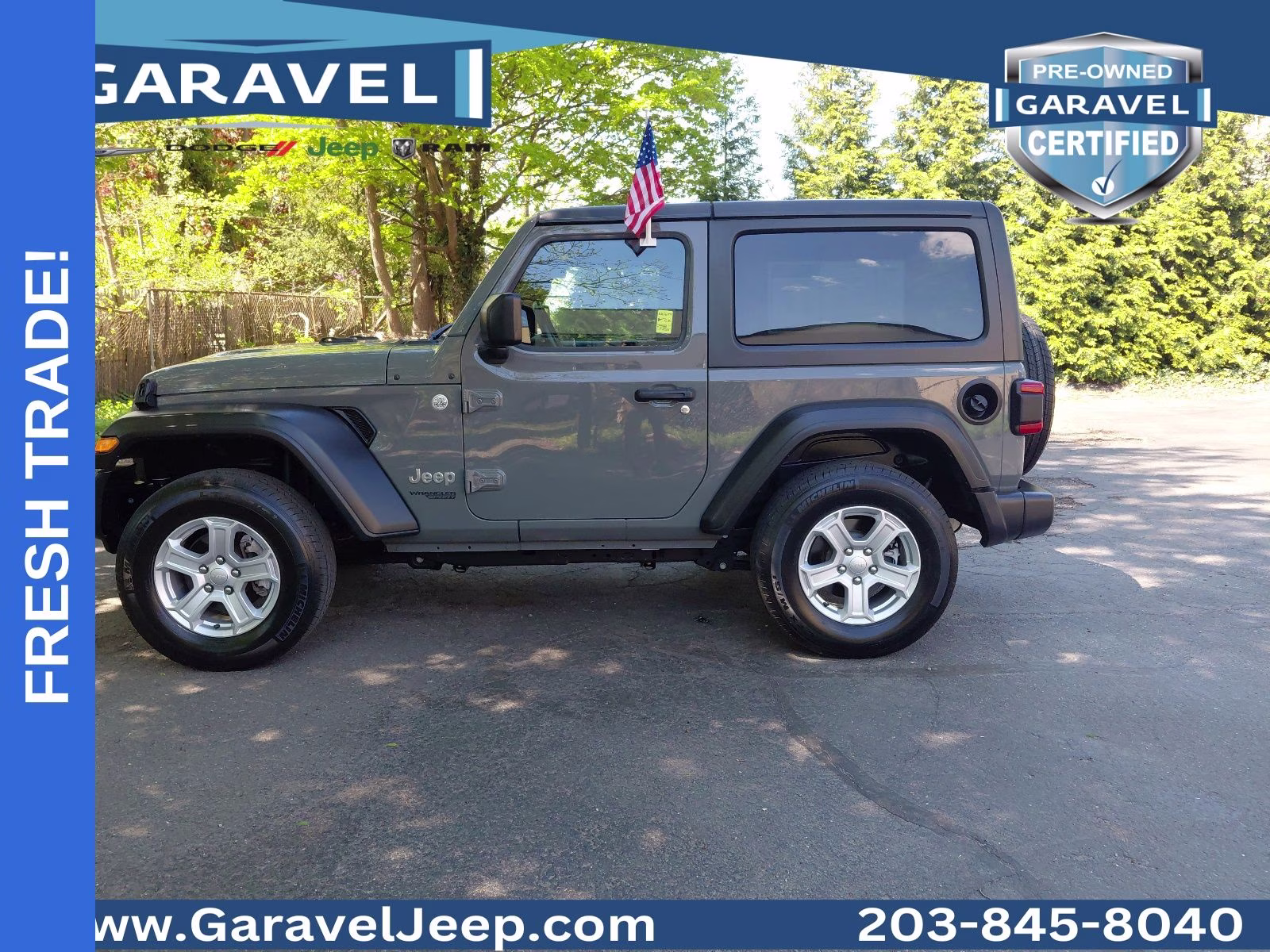 2021 Sting-Gray Clearcoat Jeep Wrangler Sport S 4X4 SUV