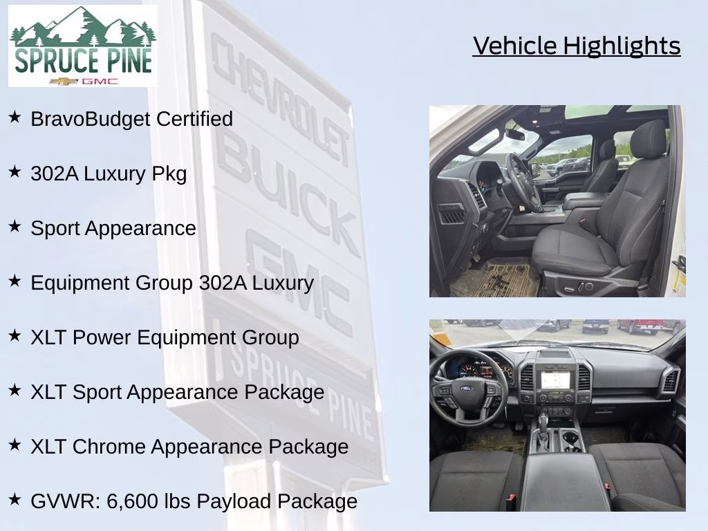 2018 Oxford White Ford F-150 XLT 4X4 Truck