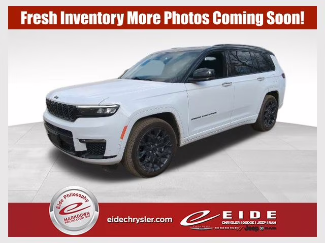 2023 Bright White Clearcoat Jeep Grand Cherokee L Summit 4X4 SUV