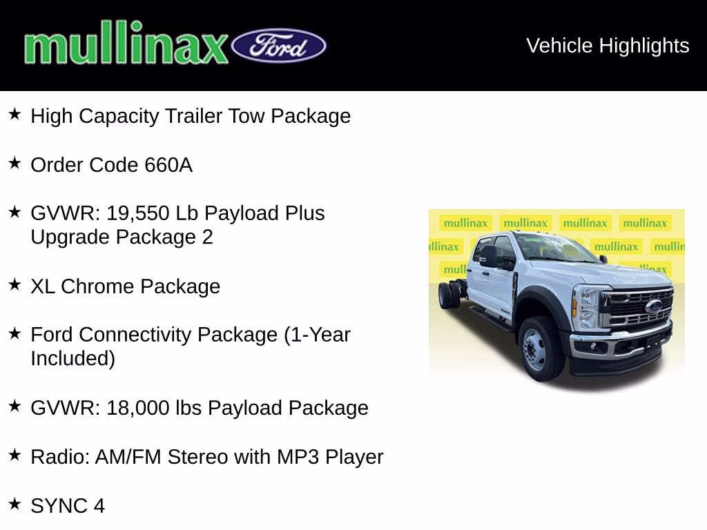 2026 Oxford White Ford Super Duty F-550 DRW XL 4X4 Chassis