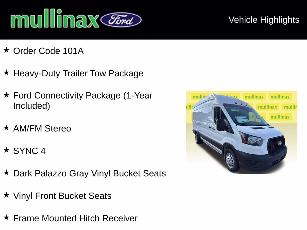 2026 Oxford White Ford Transit-350 Base RWD Van