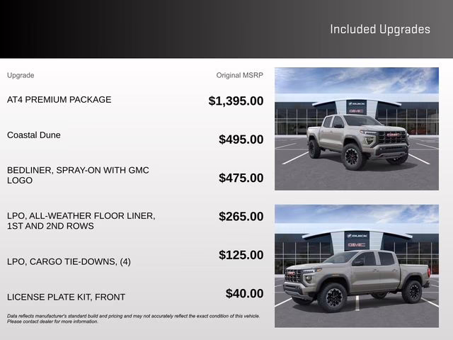 2026 Coastal Dune GMC Canyon AT4 4X4 Truck