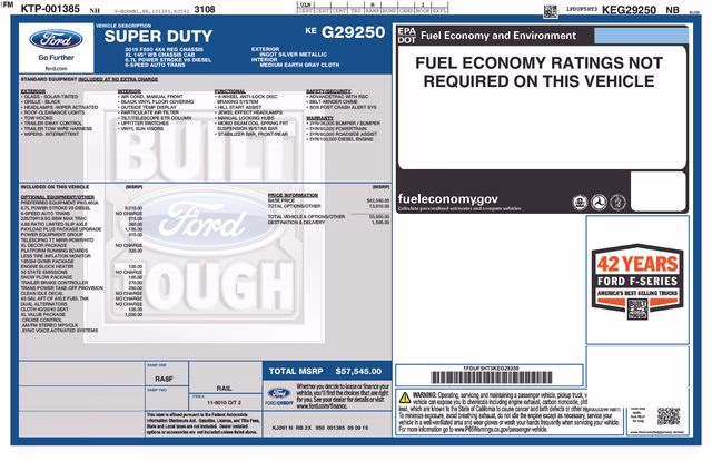 2019 Ingot Silver Ford Super Duty F-550 DRW XL 4X4 Chassis
