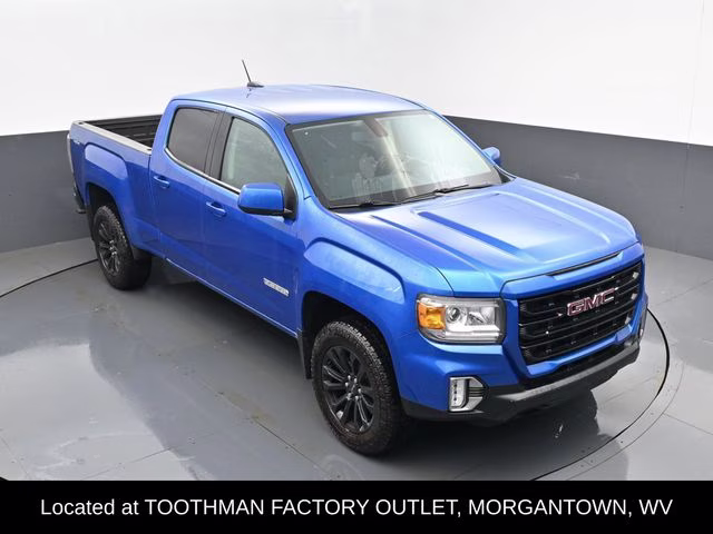 2021 Blue Metallic GMC Canyon Elevation 4X4 Truck