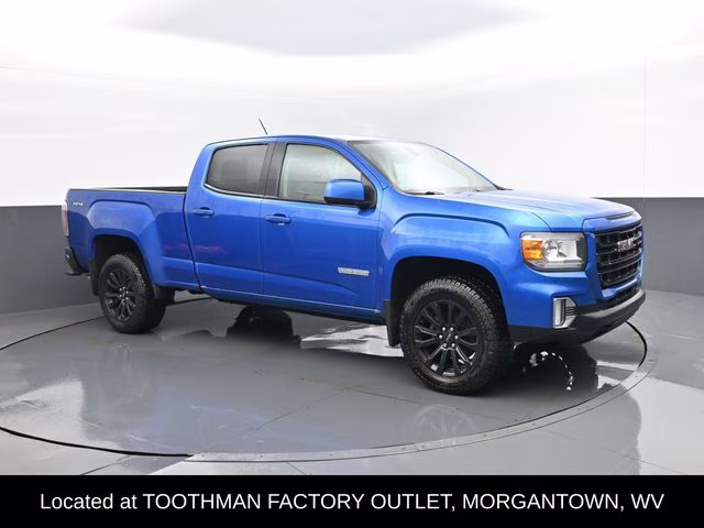2021 Blue Metallic GMC Canyon Elevation 4X4 Truck