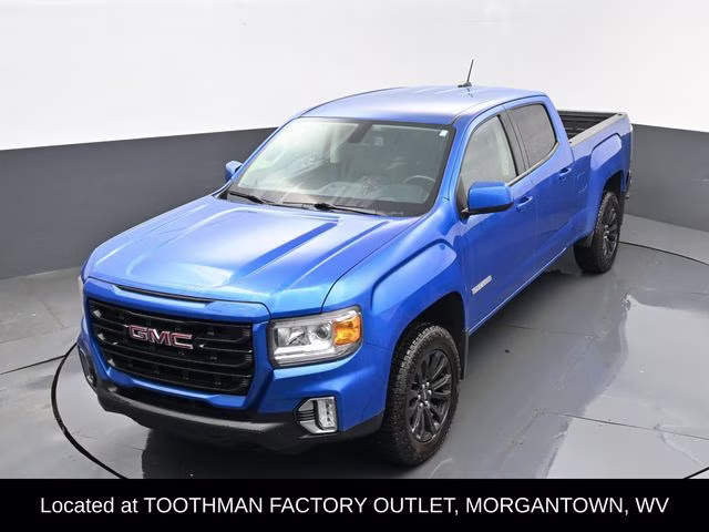 2021 Blue Metallic GMC Canyon Elevation 4X4 Truck