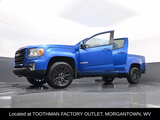 2021 Blue Metallic GMC Canyon Elevation 4X4 Truck