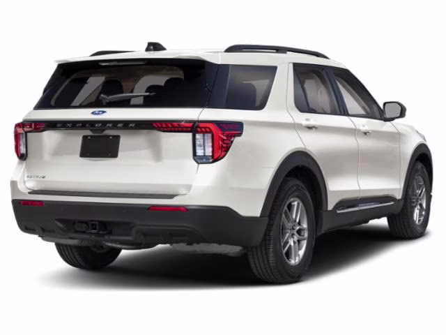 2026 Star White Metallic Tri-Coat Ford Explorer Active RWD SUV