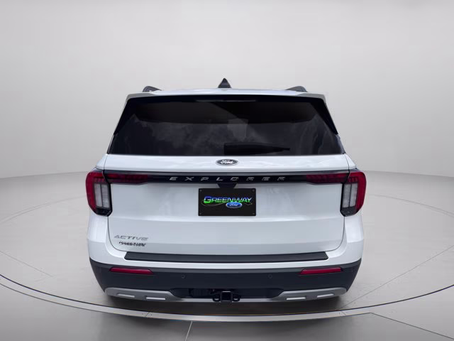 2026 Star White Metallic Tri-Coat Ford Explorer Active RWD SUV