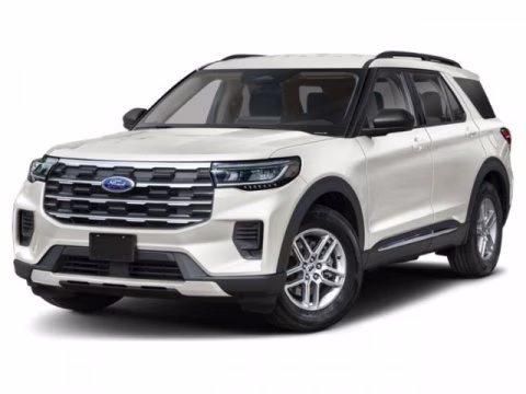 2026 Star White Metallic Tri-Coat Ford Explorer Active w/200A Pkg RWD SUV