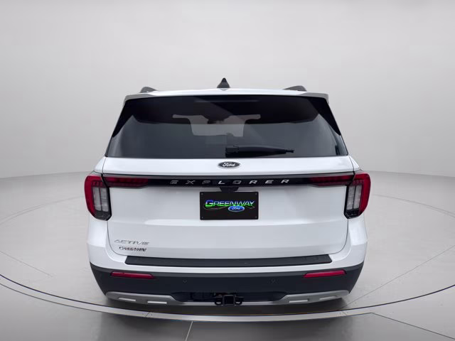 2026 Star White Metallic Tri-Coat Ford Explorer Active RWD SUV