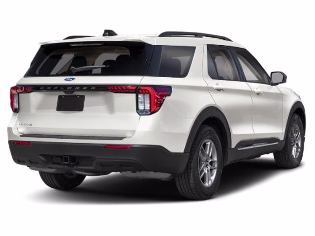 2026 Star White Metallic Tri-Coat Ford Explorer Active w/200A Pkg RWD SUV