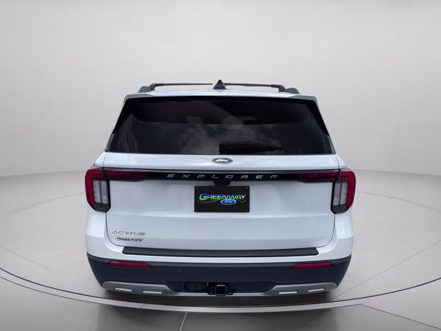 2026 Star White Metallic Tri-Coat Ford Explorer Active RWD SUV