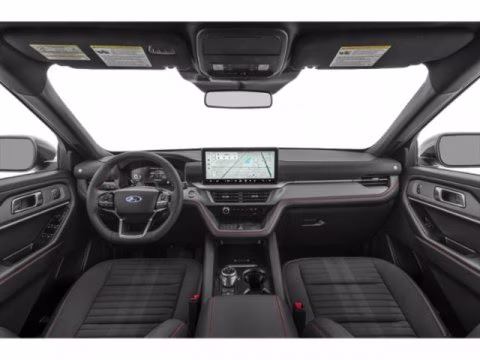 2026 Star White Metallic Tri-Coat Ford Explorer ST-Line RWD SUV