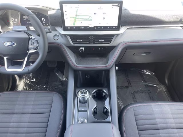 2026 Star White Metallic Tri-Coat Ford Explorer ST-Line RWD SUV