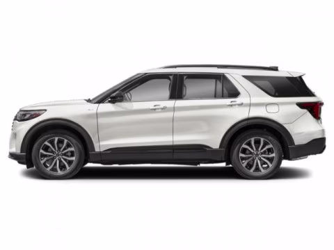 2026 Star White Metallic Tri-Coat Ford Explorer ST-Line RWD SUV