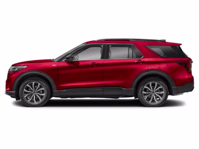 2026 Rapid Red Metallic Tinted Clearcoat Ford Explorer ST-Line RWD SUV