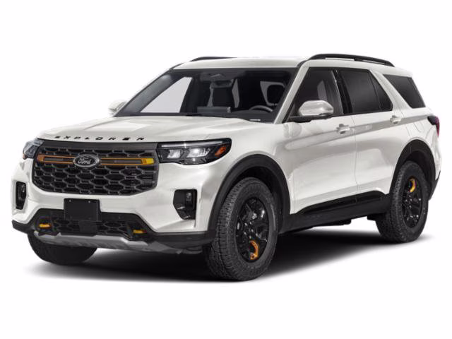 2026 Star White Metallic Tri-Coat Ford Explorer Tremor 4X4 SUV