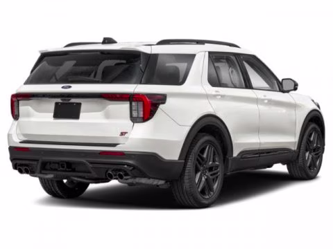 2026 Star White Metallic Tri-Coat Ford Explorer ST 4X4 SUV