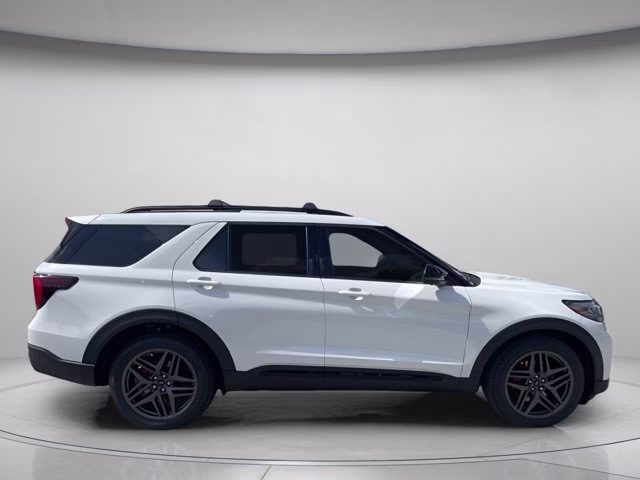 2026 Star White Metallic Tri-Coat Ford Explorer ST 4X4 SUV