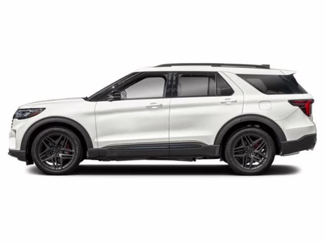 2026 Star White Metallic Tri-Coat Ford Explorer ST 4X4 SUV