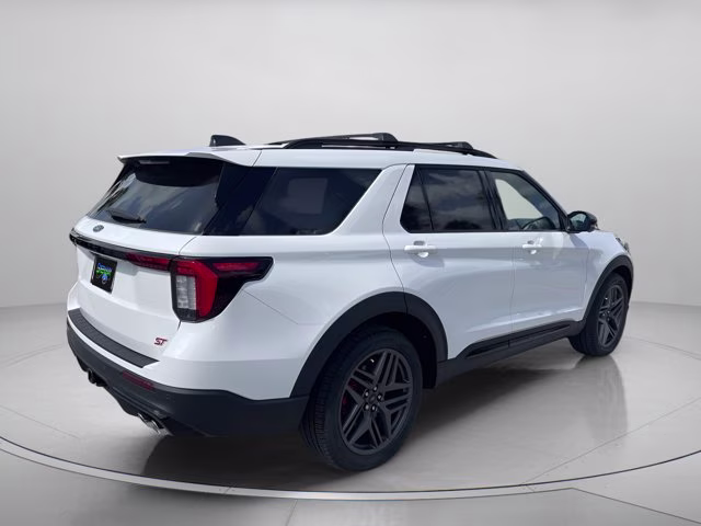 2026 Star White Metallic Tri-Coat Ford Explorer ST 4X4 SUV