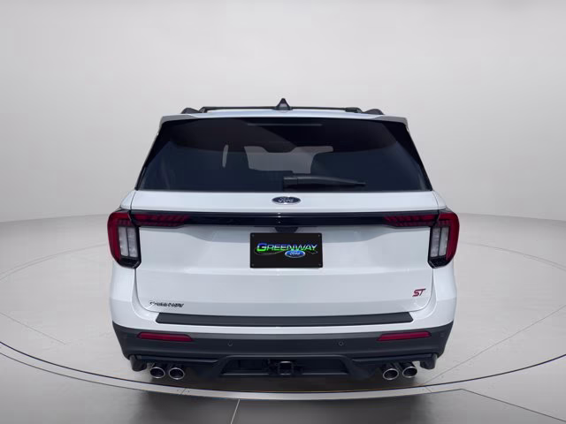 2026 Star White Metallic Tri-Coat Ford Explorer ST 4X4 SUV