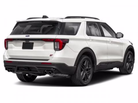 2026 Star White Metallic Tri-Coat Ford Explorer ST 4X4 SUV