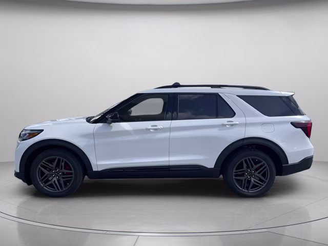 2026 Star White Metallic Tri-Coat Ford Explorer ST 4X4 SUV