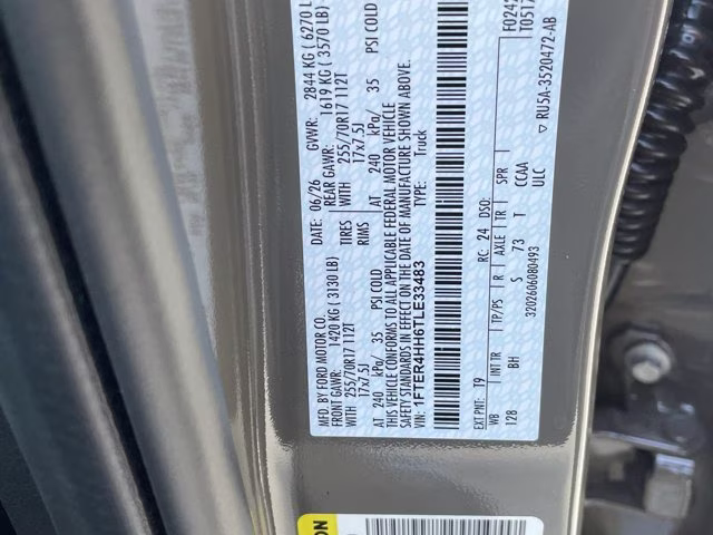 2026 Marsh Gray Ford Ranger XLT 4X4 Truck