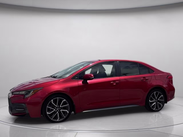 2021 Barcelona Red Metallic Toyota Corolla SE FWD Sedan