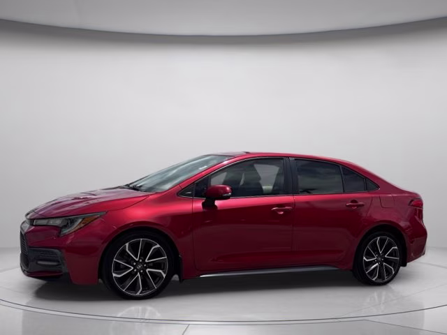 2021 Barcelona Red Metallic Toyota Corolla SE FWD Sedan
