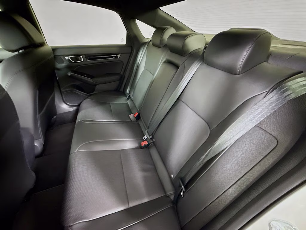 2025 Platinum White Pearl Honda Civic Hybrid Sport Touring FWD Sedan