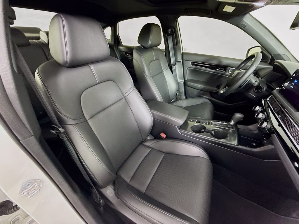 2025 Platinum White Pearl Honda Civic Hybrid Sport Touring FWD Sedan