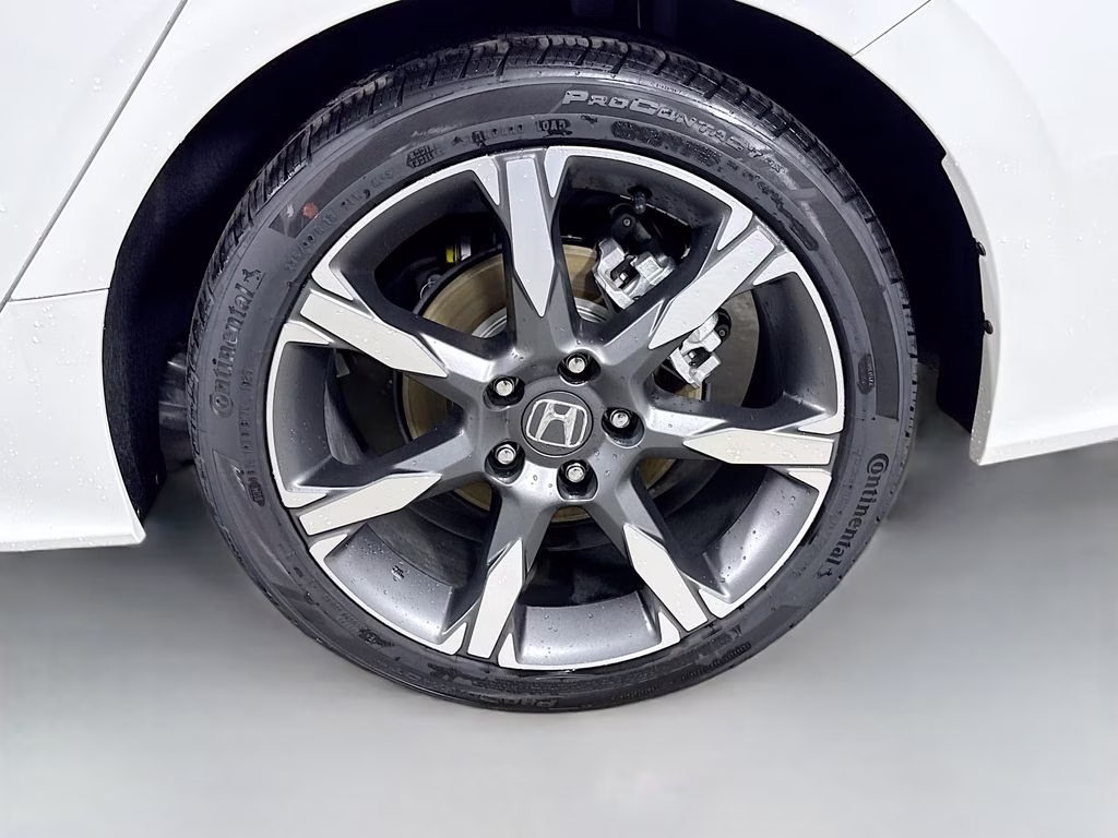 2025 Platinum White Pearl Honda Civic Hybrid Sport Touring FWD Sedan