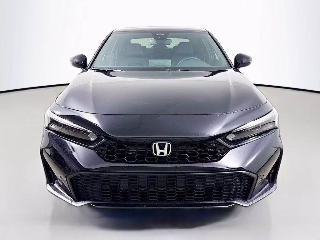 2025 Crystal Black Pearl Honda Civic Hybrid Sport Touring FWD Sedan