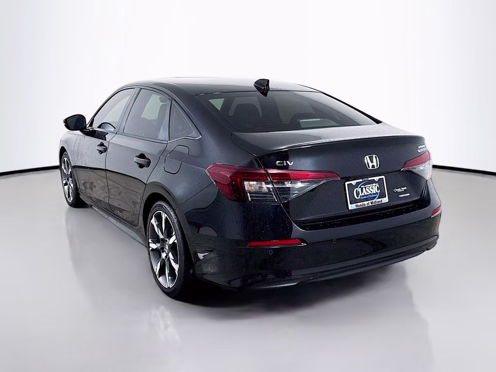 2025 Crystal Black Pearl Honda Civic Hybrid Sport Touring FWD Sedan