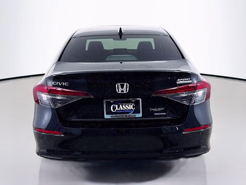 2025 Crystal Black Pearl Honda Civic Hybrid Sport Touring FWD Sedan