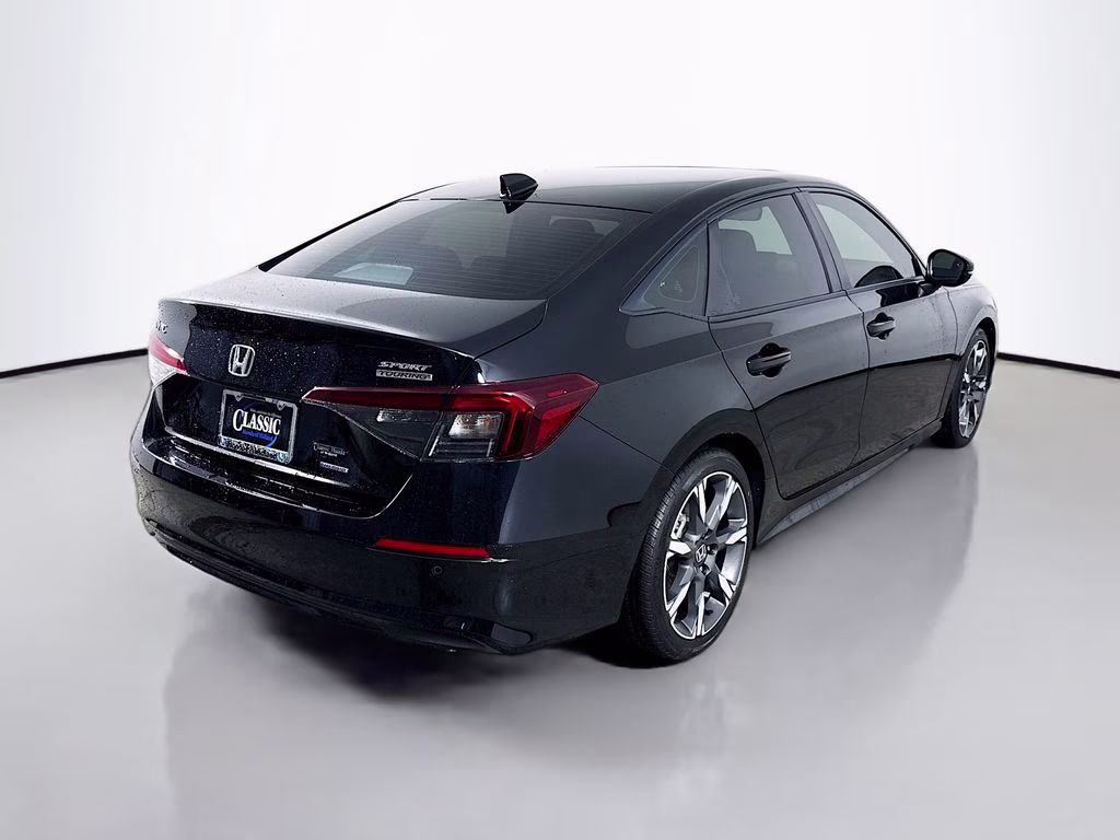 2025 Crystal Black Pearl Honda Civic Hybrid Sport Touring FWD Sedan