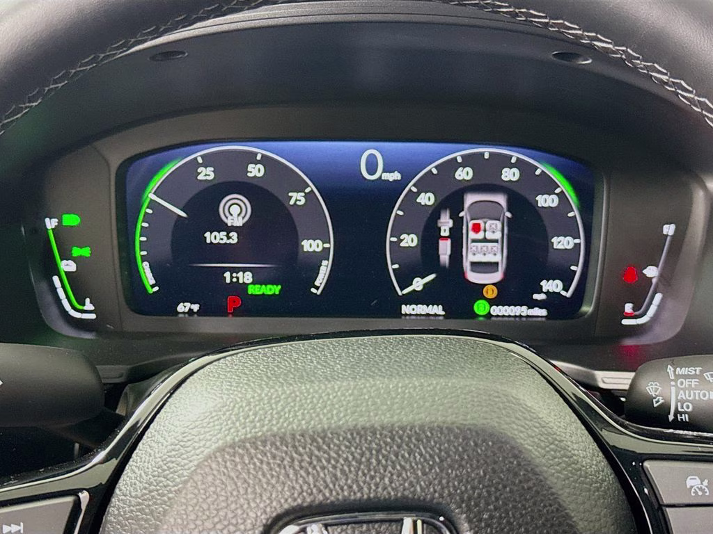 2025 Crystal Black Pearl Honda Civic Hybrid Sport Touring FWD Sedan