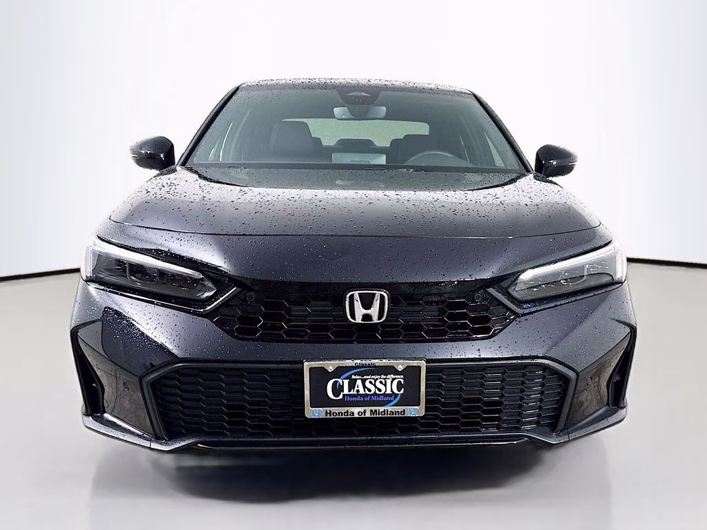 2025 Crystal Black Pearl Honda Civic Hybrid Sport Touring FWD Sedan