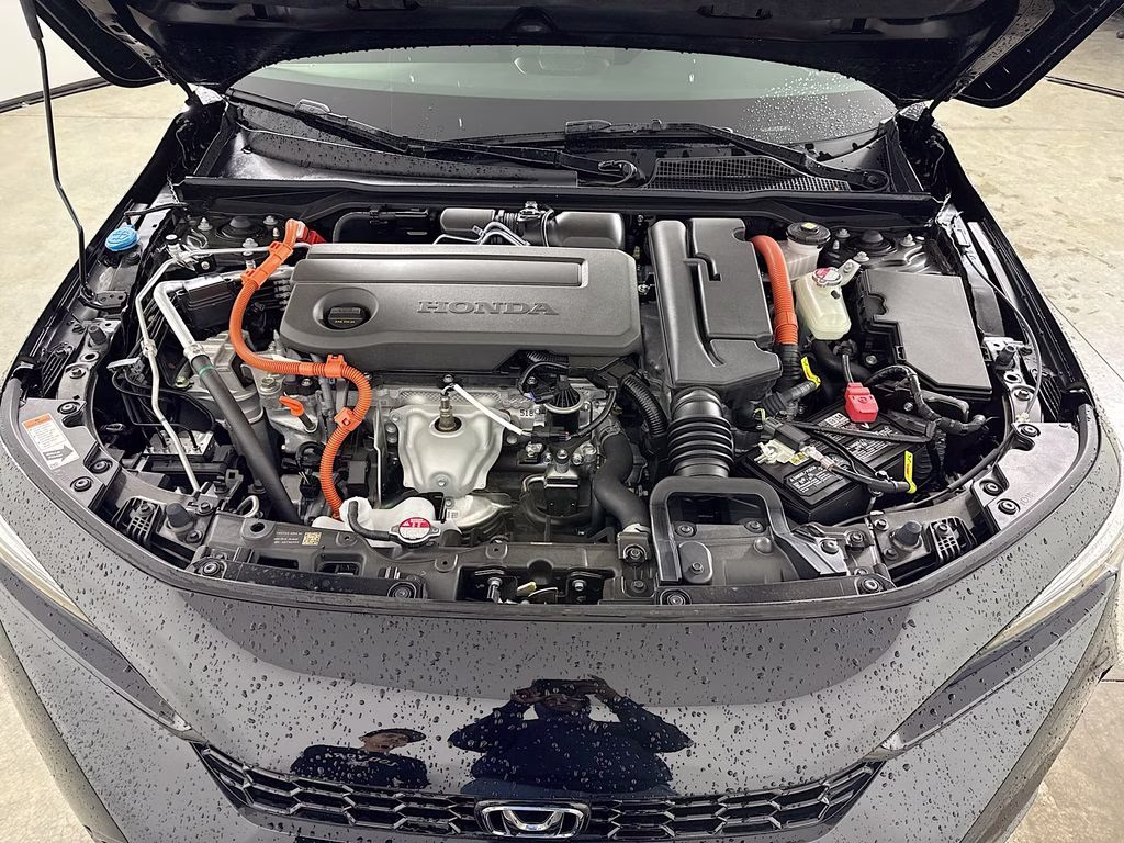 2025 Crystal Black Pearl Honda Civic Hybrid Sport Touring FWD Sedan