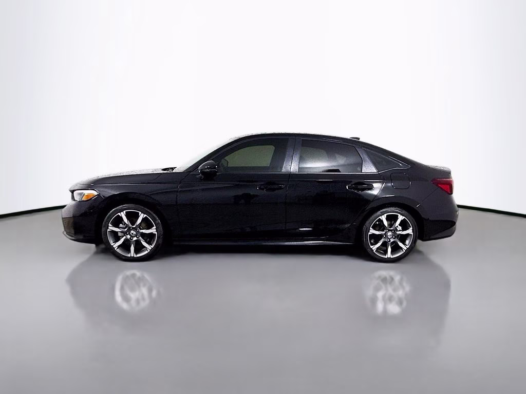 2025 Crystal Black Pearl Honda Civic Hybrid Sport Touring FWD Sedan